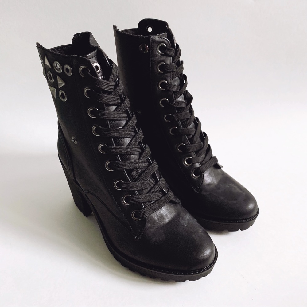 Capezio Rebel Black Combat Boots
